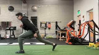 Parallel Stance Arm Swing Drive And Stick To Linear Push Step And Lunge Stabilization
