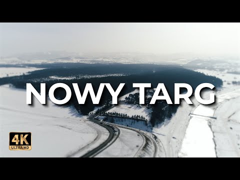Nowy Targ z drona | Zima | LECE W MIASTO™ [4k]