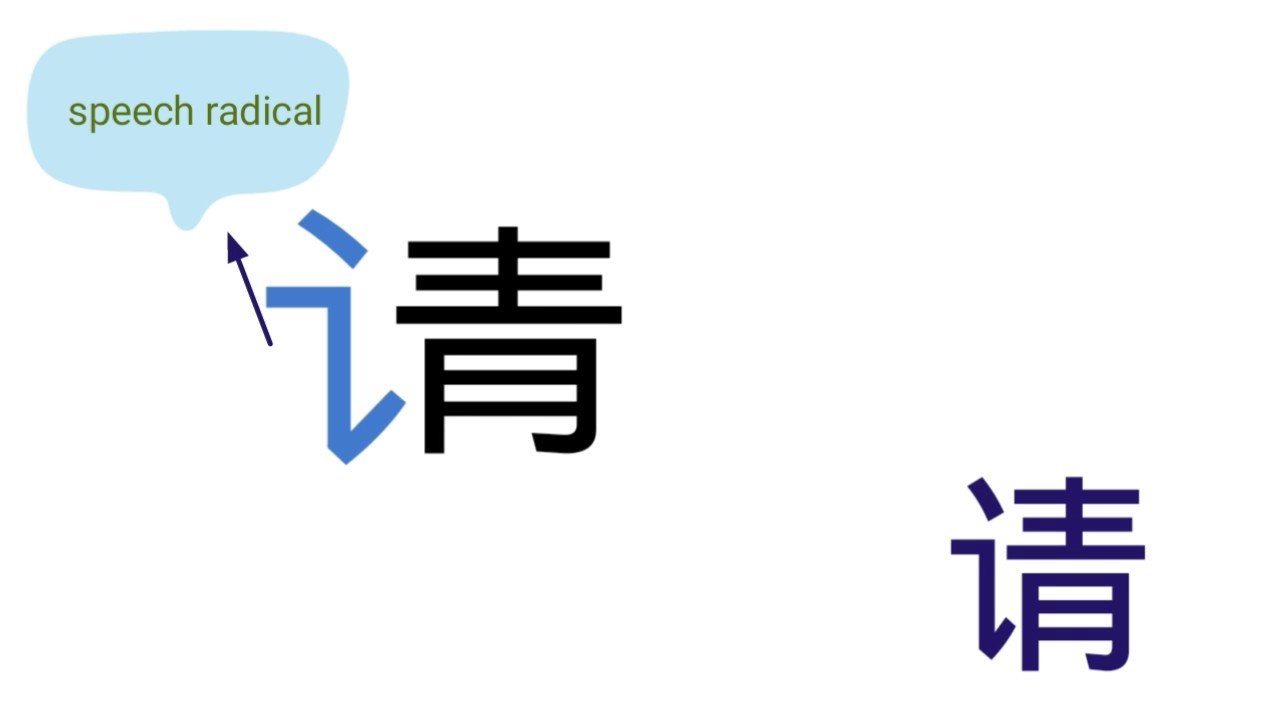 Radical Series | radical 青| word 3 请 qǐng| Expand your vocabulary - YouTube