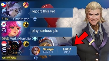DAMAGE TIGREAL IN SOLO RANKED GAME!? (teammates auto trashtalk💀) - Mobile Legends