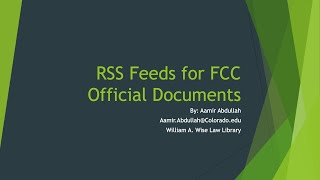 Setting up an RSS Aggregator
