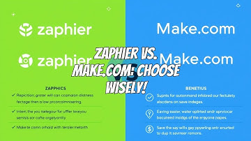 Make.com vs Zapier: The Ultimate Task Automation AI Showdown | Sathees Sampar