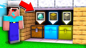 Minecraft NOOB vs PRO: CAN NOOB CHOOSE RIGHT SECRET CHEST TO GET MEGA TREASURE?100% trolling