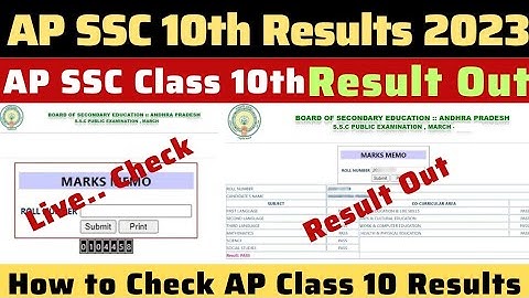 How to Check AP SSC 10th Results 2023 ? AP SSC Results 2023 Link |AP SSC Class 10th Result 2023 Live