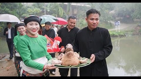 Lễ mừng cơm mới của người Thái ở thượng nguồn sông Chu