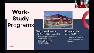 How do students get work study or a job on campus?