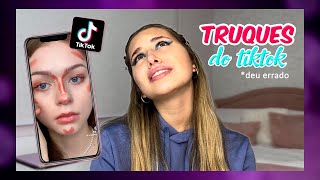 TESTANDO TRUQUES DE MAKE DO TIKTOK | Deu MUITO Errado! - Luiza Vinco