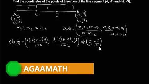 How to find the coordinates of the trisection points?