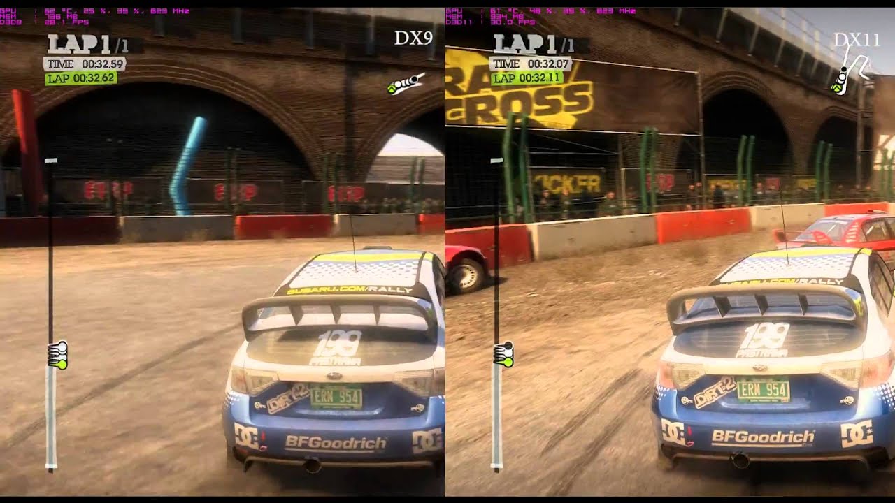 Colin Mcrae Dirt 2 DX9 vs DX11 Benchmark - YouTube