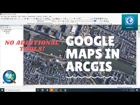 How to Add Google Maps and Imagery in ArcGIS Desktop or ArcGIS Pro Without Using Additional Tools