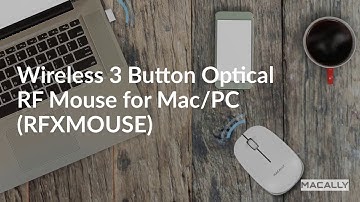 Macally RFXMOUSE Wireless 3 Button Optical RF Mouse for Mac/PC