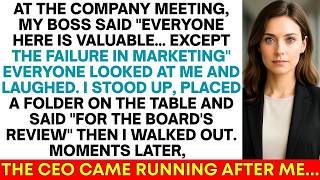 ＂I Walked Out After Being Humiliated at Work—CEO Chased Me Down the Hallway Begging＂
