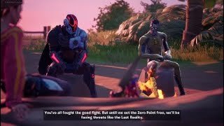 Fortnite The End Extended Cutscene - Zombie Bathman Meets The Foundation