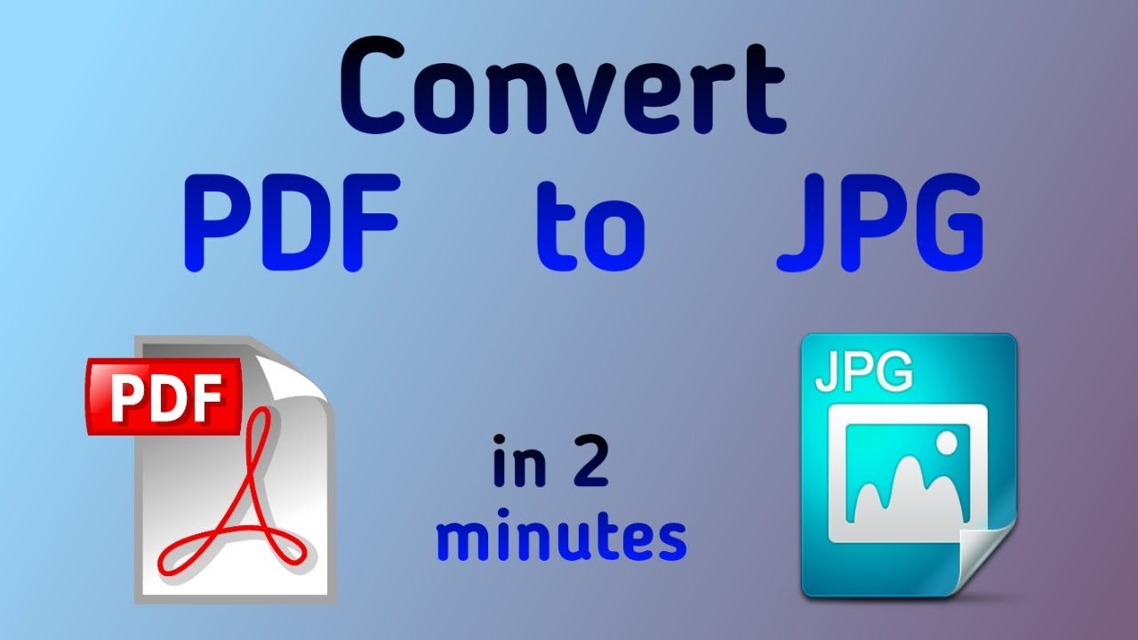 How To Convert PDF To JPG IMAGE JPEG For FREE And EASY YouTube
