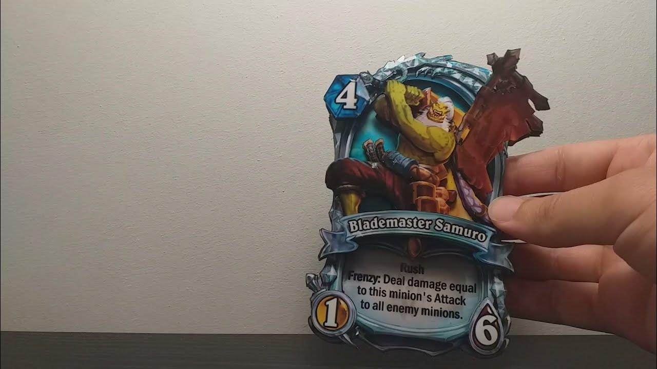 Hearthstone Shadowbox Diamond Blademaster Samuro YouTube