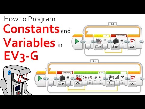 How to Program Constants and Variables (EV3-G)