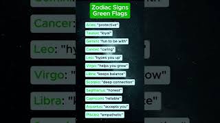 Zodiac Signs That Are TOTAL Green Flags 💚 (The Ones You Should NEVER Let Go) #zodiacsigns #astrology