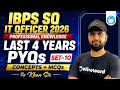 IBPS SO IT Officer Professional Knowledge PYQ 2026 | Last 4 Years Questions | Set - 10 | By Khan Sir