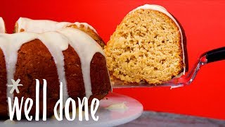 Apple Bundt Cake With A Creamy & Delicious Apple-Cream Cheese Glaze | Recipe | Well Done