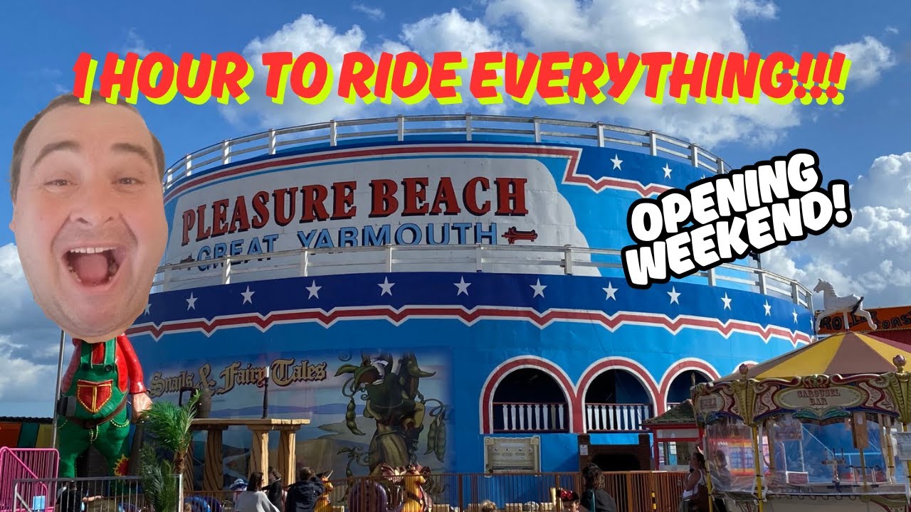 Trying to Ride EVERYTHING in 1 Hour at Gt Yarmouth Pleasure Beach 2025