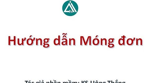 Bóc khối lượng tự động MÓNG ĐƠN [Thư viện QS]