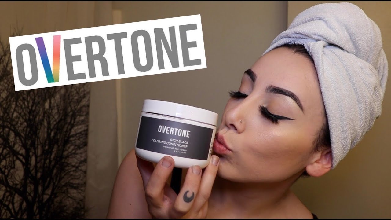 Coloring my hair using Overtone! - YouTube