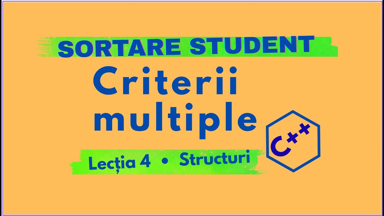 C++ | Vector de structuri: sortarea studenților după medie și nume ...