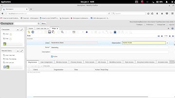 Create New User and Role in iDempiere 3.1