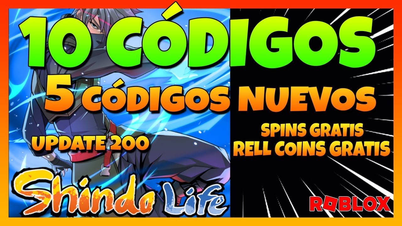 NUEVOS CODIGOS SHINDO LIFE 2021 ROBLOX 🎁 CODIGOS ACTUALIZADOS SHINDO LIFE  JULIO 🎁 CODIGOS SPINS 🎁 