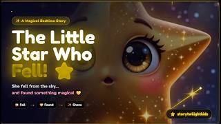 ⭐ The Little Star Who Fell From the Sky 🌙 | A Magical Story | storytwilightkids