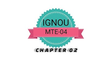 IGNOU MTE-04 CHAPTER-02