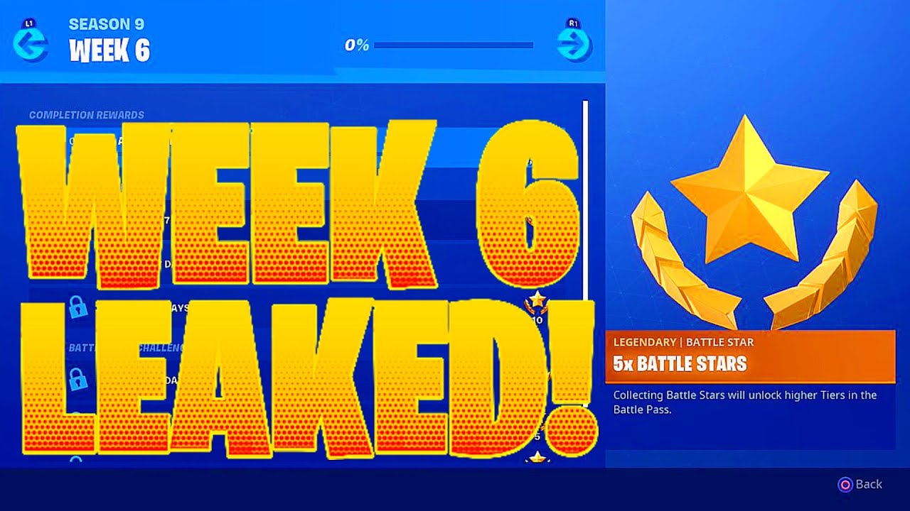 SEASON 9 WEEK 6 LEAKED CHALLENGES!