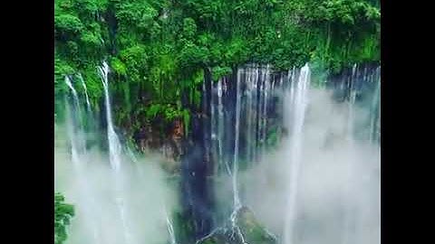 Tumpak Sewu Waterfall also known as Coban Sewu In Indonesia