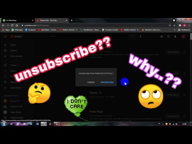 How to Unsubscribe All Youtube Channels With Just One Click TUTORIAL #up2utuber class=