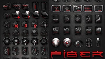 Windows 10 icon pack Fiber  iPacks