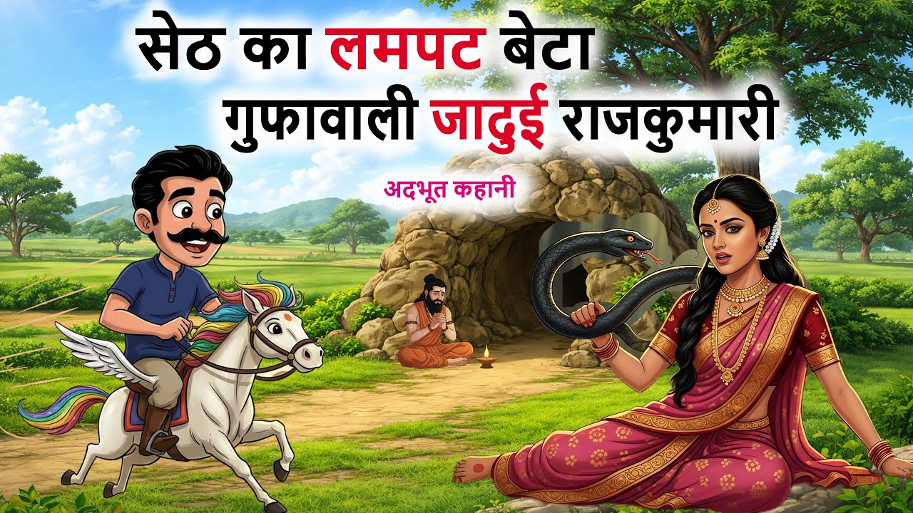 SETH KA LAMPAT BETA GUFAWALI JAADUI RAJKUMARI | गुफावाली जादुई राजकुमारी का चमत्कार  | हिन्दी कहानी