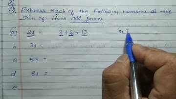 Express each of the following numbers as the sum of three odd primes