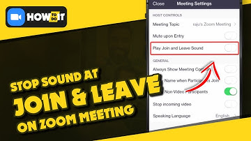 How to turn off play join and leave sound option on zoom 2024 | Skill Wave