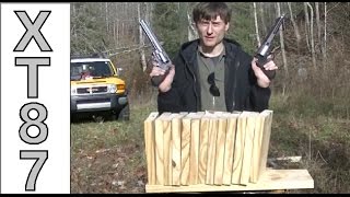 .460 S&W Vs. 500 S&W Comparisons 2X10 Wooden Boards