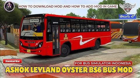 Download MSRTC ASHOK LEYLAND BUS MOD For bus simulator Indonesia |#bussidmod bussi#indianbusmod 