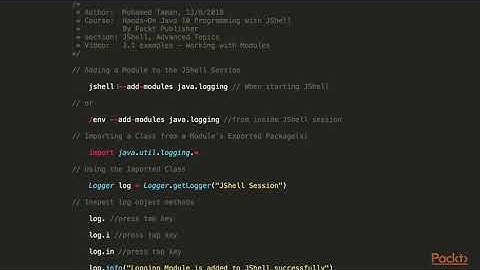 Hands-on Java 10 Programming with JShell: Working with Modules | packtpub.com