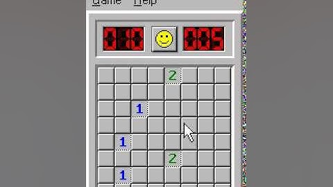 Minesweeper on Windows 98