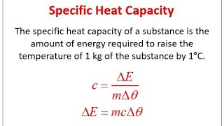 specifi heat explanation with numericals topractice