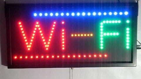WiFi Internet LED Sign