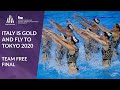 Artistic swimming olympic qualifier  italy is gold 