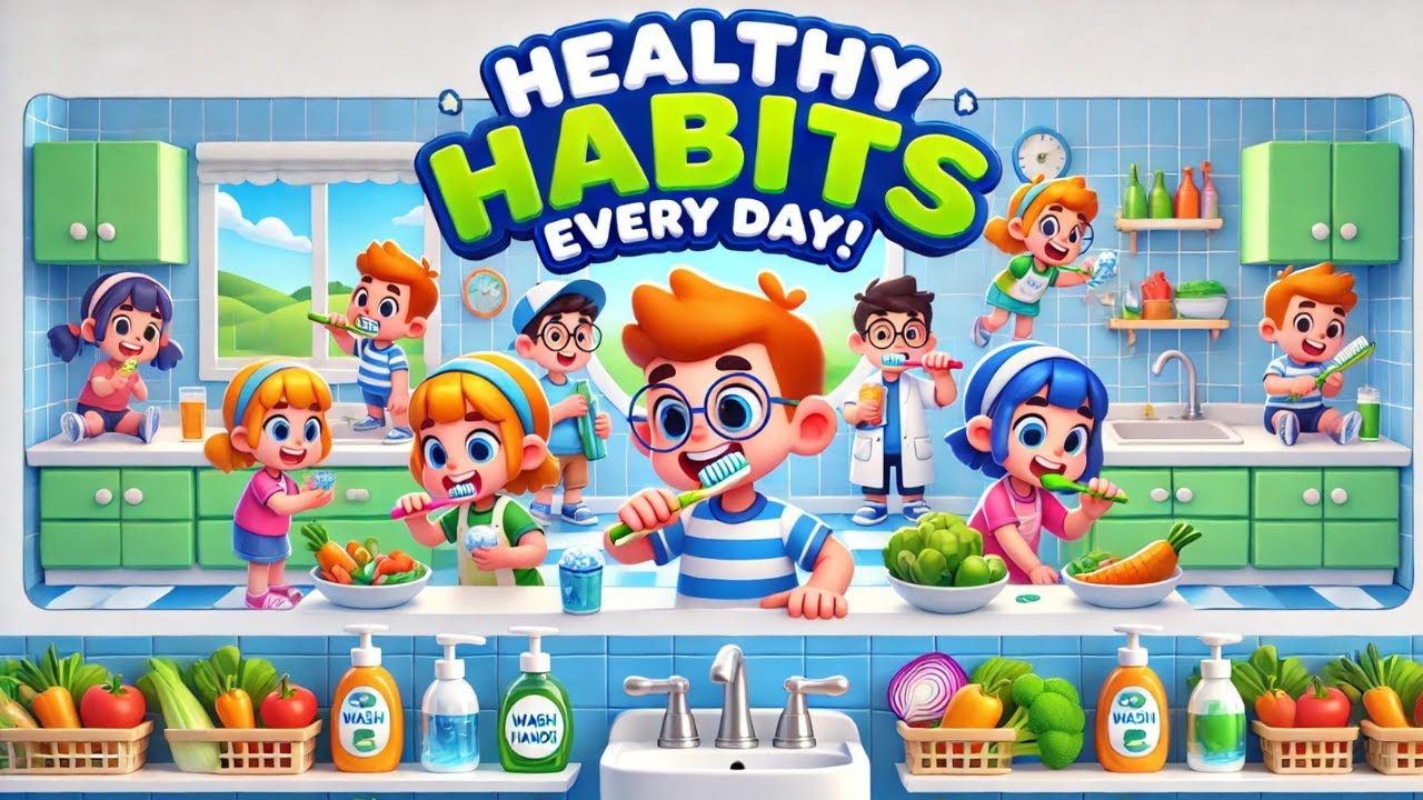 Healthy Habits Every Day | Brush Your Teeth & Wash Your Hands | Nursery ...