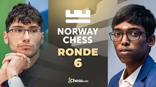 Alireza Firouzja - Praggnanandhaa au Norway Chess 2024 - Ronde 6