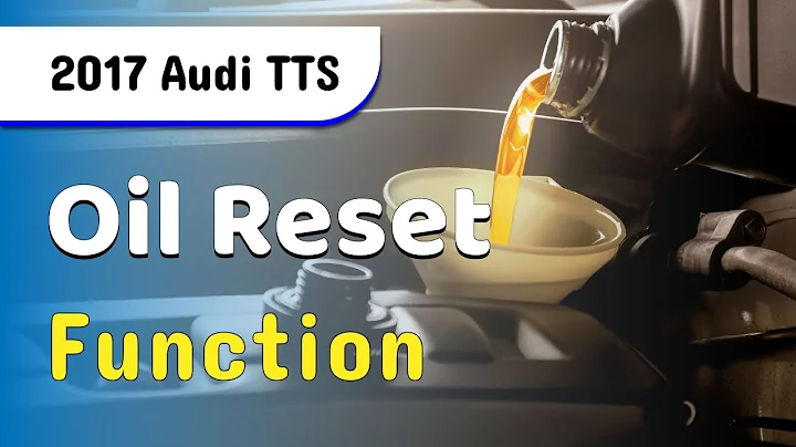 How to Use Oil Reset Function on SDS | 2017 Audi TTS