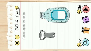 Brain Test Level 35 || Please Open The Soda.