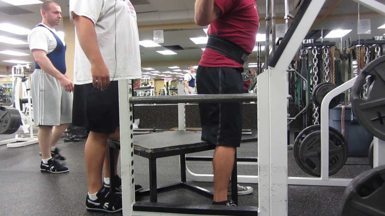Jason High Box Squat 405 5-23-13